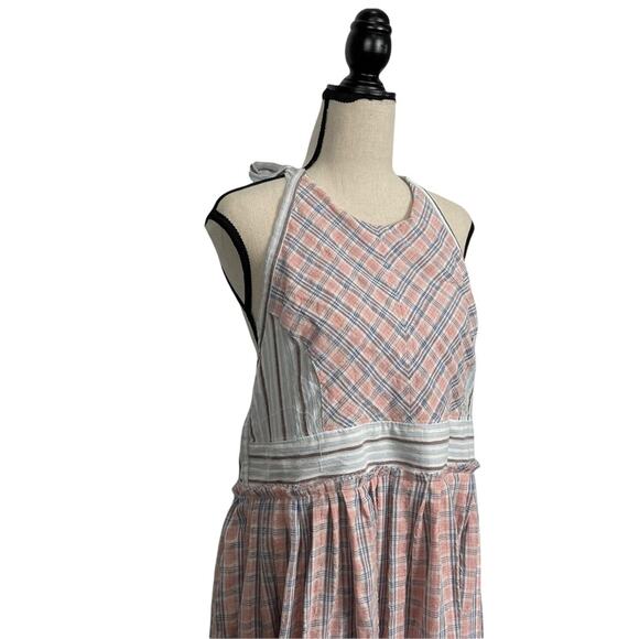 Free People Color Theory Midi Halter Dress Open Back Pink Size Medium - Picture 4 of 10